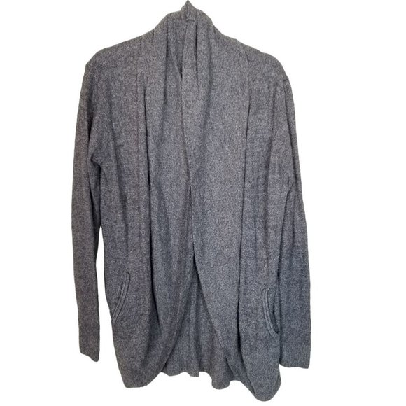 Barefoot Dreams Womens Gray Open Front CozyChic Li - Picture 2 of 9